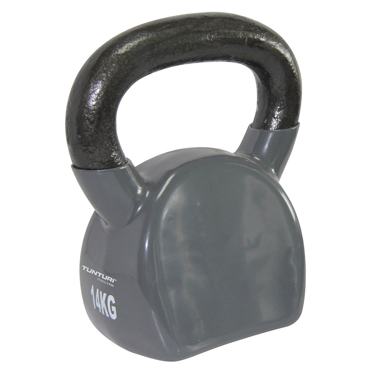 Tunturi Kettlebell Iron/Vinyl 14 kg. Grå